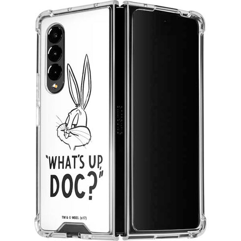 Looney Tunes Bugs Bunny Whats Up Doc Galaxy Z Fold4 5G Clear Case