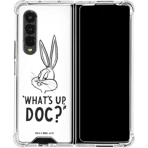 Looney Tunes Bugs Bunny Whats Up Doc Galaxy Z Fold4 5G Clear Case