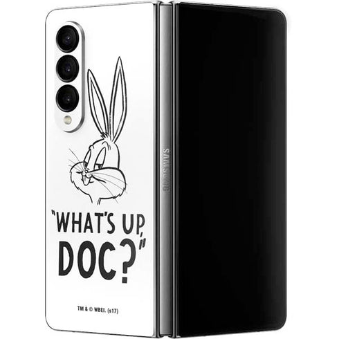 Looney Tunes Bugs Bunny Whats Up Doc Galaxy Z Fold4 5G Skin