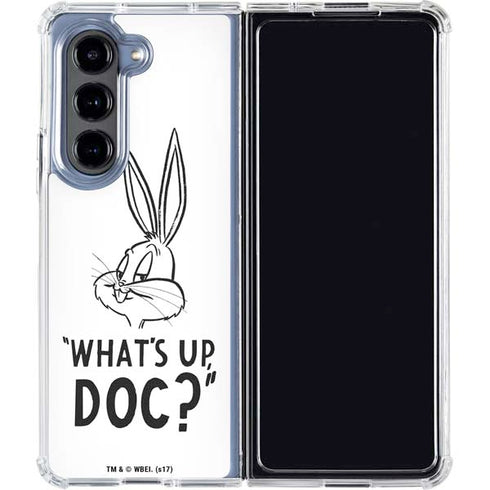 Looney Tunes Bugs Bunny Whats Up Doc Galaxy Z Fold5 5G Clear Case