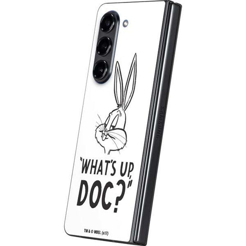 Looney Tunes Bugs Bunny Whats Up Doc Galaxy Z Fold5 5G Skin