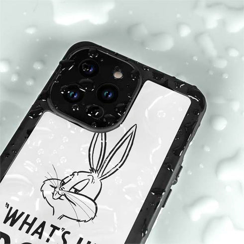 Looney Tunes Bugs Bunny Whats Up Doc iPhone 14 Pro Max Waterproof Case