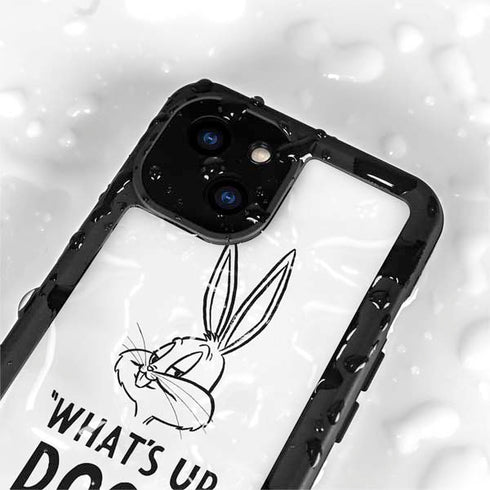 Looney Tunes Bugs Bunny Whats Up Doc iPhone 15 Plus Waterproof Case