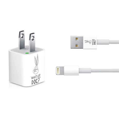 Looney Tunes Bugs Bunny Whats Up Doc iPhone Charger (5W USB) Skin