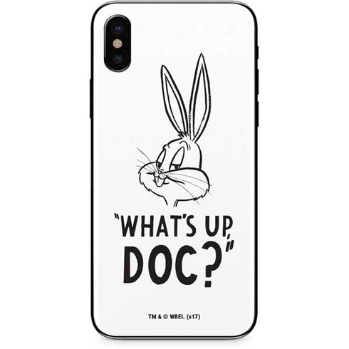 Looney Tunes Bugs Bunny Whats Up Doc iPhone XS Skin