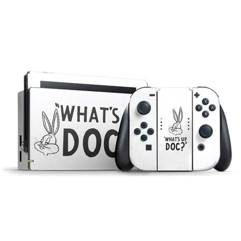 Looney Tunes Bugs Bunny Whats Up Doc Nintendo Switch Bundle Skin