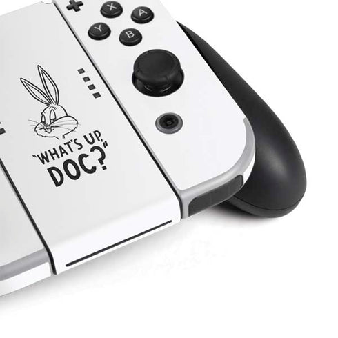 Looney Tunes Bugs Bunny Whats Up Doc Nintendo Switch OLED (2021) Skin