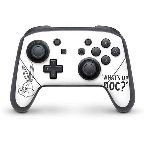 Looney Tunes Bugs Bunny Whats Up Doc Nintendo Switch Pro Controller Skin
