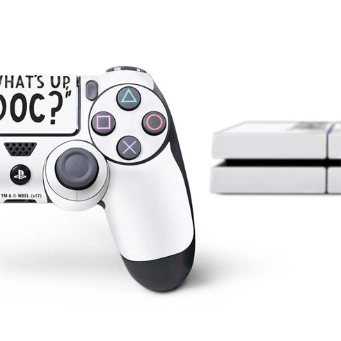 Looney Tunes Bugs Bunny Whats Up Doc PS4 Console and Controller Bundle Skin