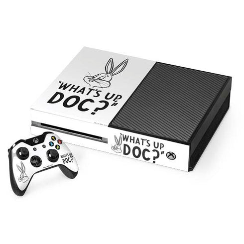 Looney Tunes Bugs Bunny Whats Up Doc Xbox One Console and Controller Bundle Skin