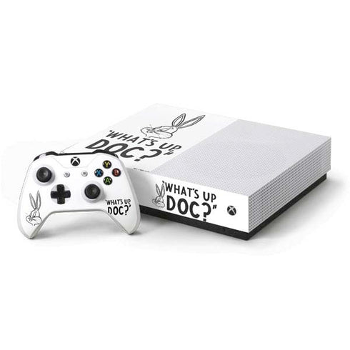 Looney Tunes Bugs Bunny Whats Up Doc Xbox One S All-Digital Edition Bundle Skin