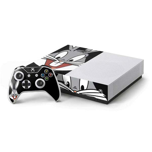Looney Tunes Bugs Bunny Xbox One S Console and Controller Bundle Skin