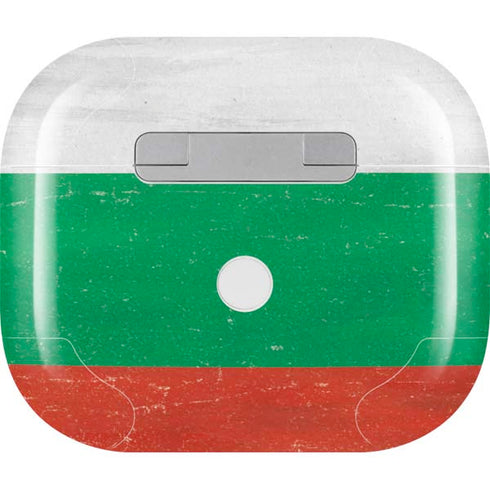 Bulgarian Flag Distressed Apple AirPods (3rd Gen 2021) Skin