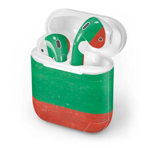 Bulgarian Flag Distressed Apple AirPods Skin