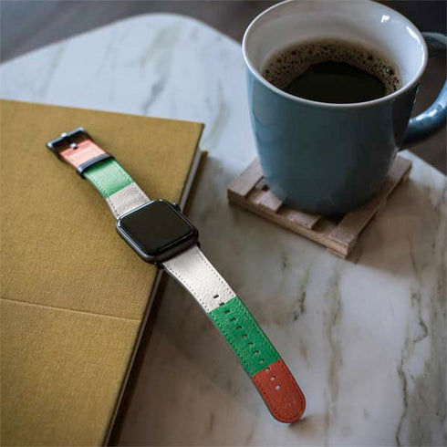 Bulgarian Flag Distressed Apple Watch Band 38-40mm