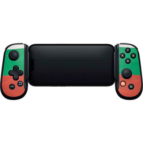 Bulgarian Flag Distressed Backbone One for iPhone Game Controller Skin