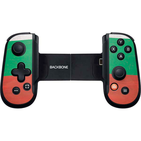 Bulgarian Flag Distressed Backbone One for iPhone Game Controller Skin
