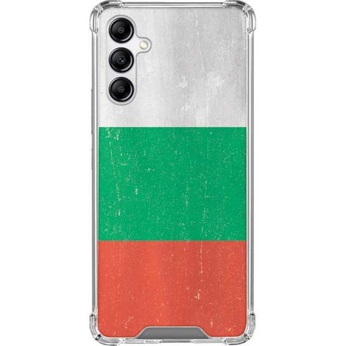 Bulgarian Flag Distressed Galaxy A14 5G Clear Case