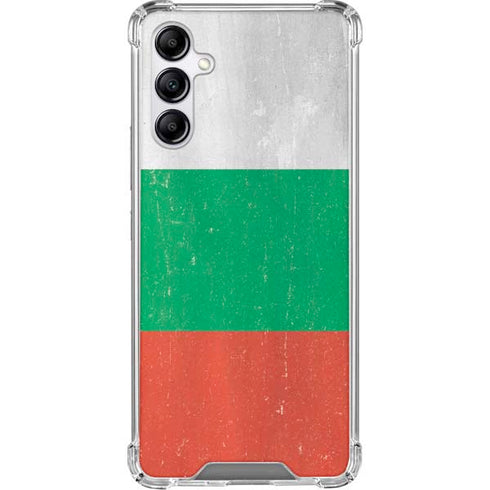 Bulgarian Flag Distressed Galaxy A15 5G Clear Case