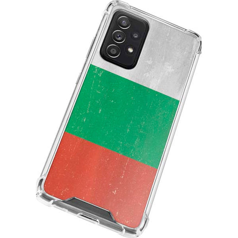 Bulgarian Flag Distressed Galaxy A52 5G Clear Case