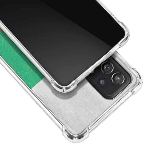 Bulgarian Flag Distressed Galaxy A52 5G Clear Case