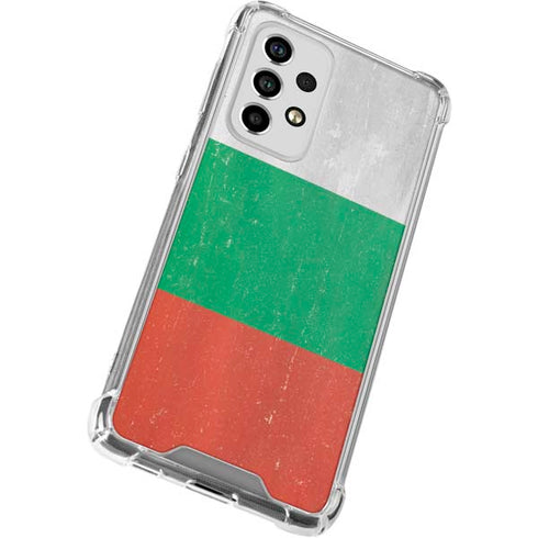Bulgarian Flag Distressed Galaxy A53 5G Clear Case