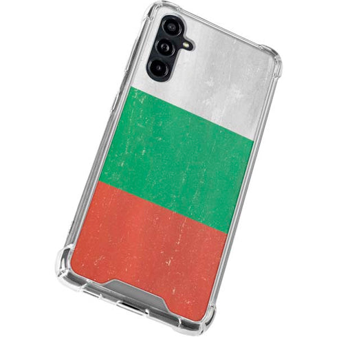 Bulgarian Flag Distressed Galaxy A54 5G Clear Case