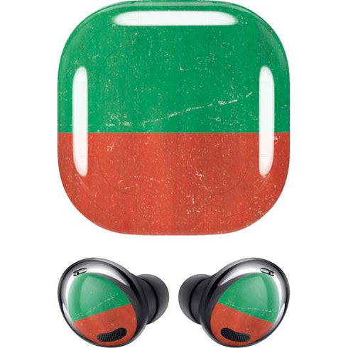 Bulgarian Flag Distressed Galaxy Buds Pro Skin