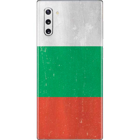 Bulgarian Flag Distressed Galaxy Note 10 Skin