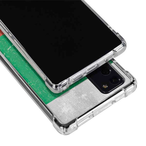 Bulgarian Flag Distressed Galaxy Note20 5G Clear Case