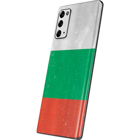 Bulgarian Flag Distressed Galaxy Note20 5G Skin