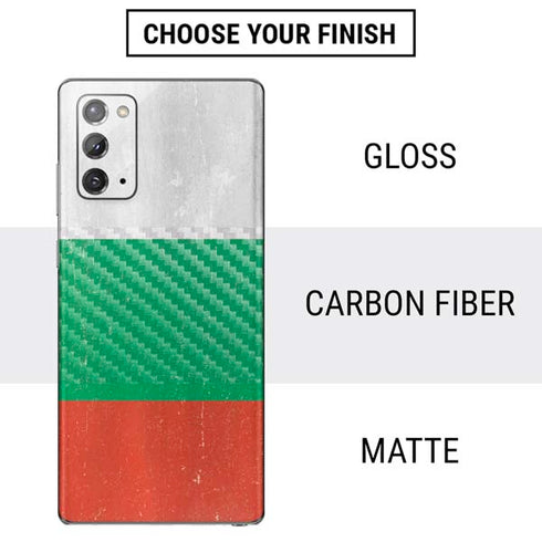 Bulgarian Flag Distressed Galaxy Note20 5G Skin