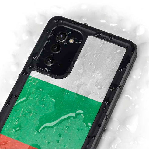 Bulgarian Flag Distressed Galaxy Note20 5G Waterproof Case
