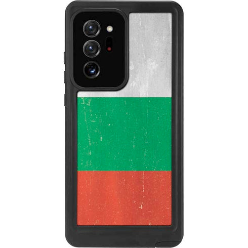 Bulgarian Flag Distressed Galaxy Note20 Ultra 5G Waterproof Case