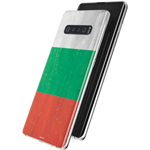 Bulgarian Flag Distressed Galaxy S10 Plus Skin
