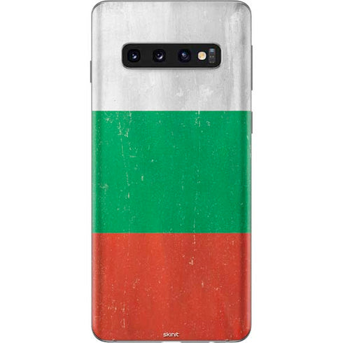 Bulgarian Flag Distressed Galaxy S10 Skin