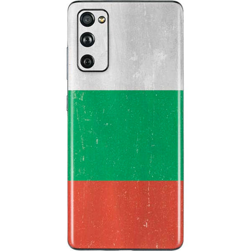 Bulgarian Flag Distressed Galaxy S20 Fan Edition Skin