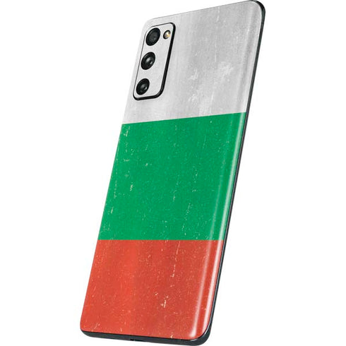 Bulgarian Flag Distressed Galaxy S20 Fan Edition Skin