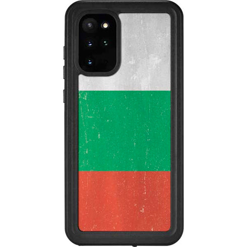 Bulgarian Flag Distressed Galaxy S20 Plus Waterproof Case