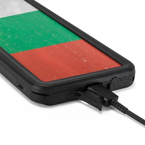 Bulgarian Flag Distressed Galaxy S20 Plus Waterproof Case