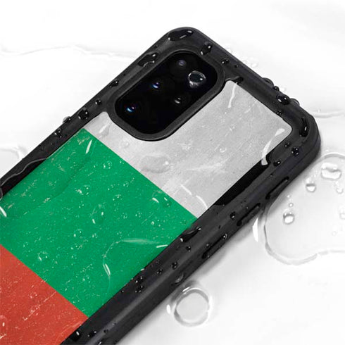 Bulgarian Flag Distressed Galaxy S20 Plus Waterproof Case