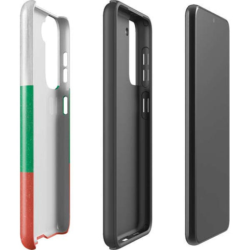Bulgarian Flag Distressed Galaxy S21 FE Pro Case