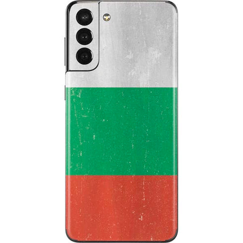 Bulgarian Flag Distressed Galaxy S21 Plus 5G Skin