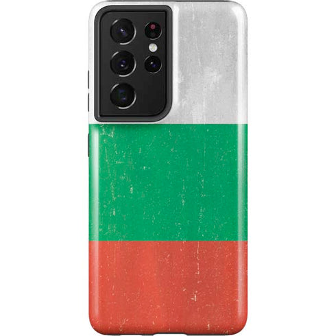 Bulgarian Flag Distressed Galaxy S21 Ultra 5G Pro Case