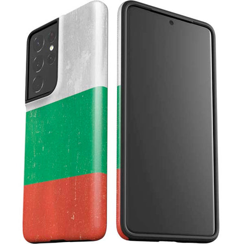 Bulgarian Flag Distressed Galaxy S21 Ultra 5G Pro Case
