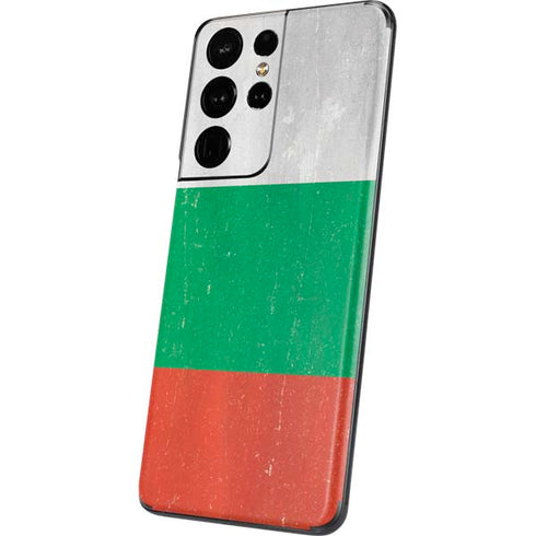 Bulgarian Flag Distressed Galaxy S21 Ultra 5G Skin