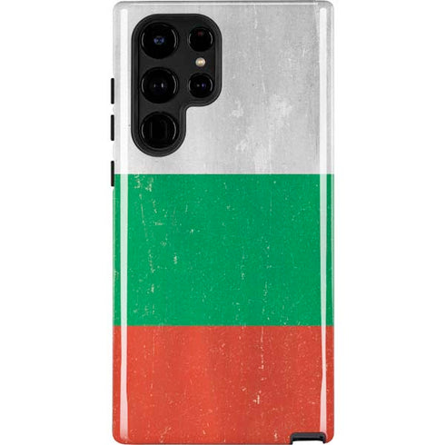 Bulgarian Flag Distressed Galaxy S22 Ultra Pro Case