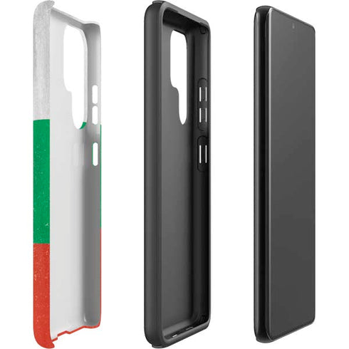 Bulgarian Flag Distressed Galaxy S22 Ultra Pro Case