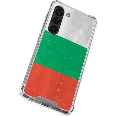Bulgarian Flag Distressed Galaxy S23 Clear Case