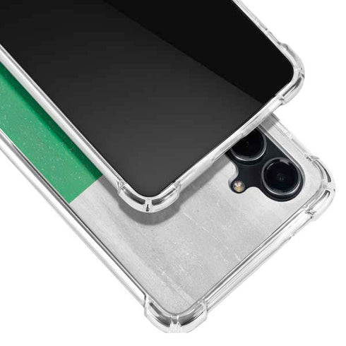 Bulgarian Flag Distressed Galaxy S23 FE Clear Case